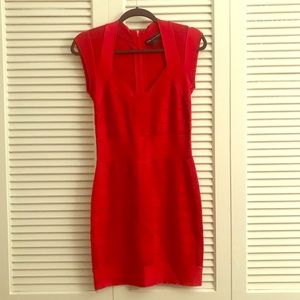Flattering Red bandage dress, worn once!